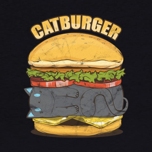 Cat Burger Kitty Cat Lady Gift by avshirtnation